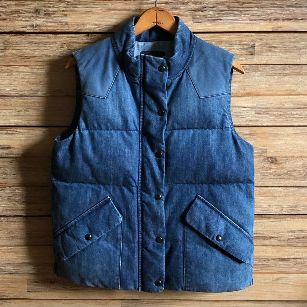Denim Gap Puffer Vest